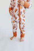 Load image into Gallery viewer, Bamboo Zip Romper | Pumpkin Spice
