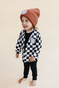 Load image into Gallery viewer, Cotton Shacket | Smiley Checkered Black
