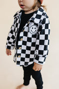 Load image into Gallery viewer, Cotton Shacket | Smiley Checkered Black

