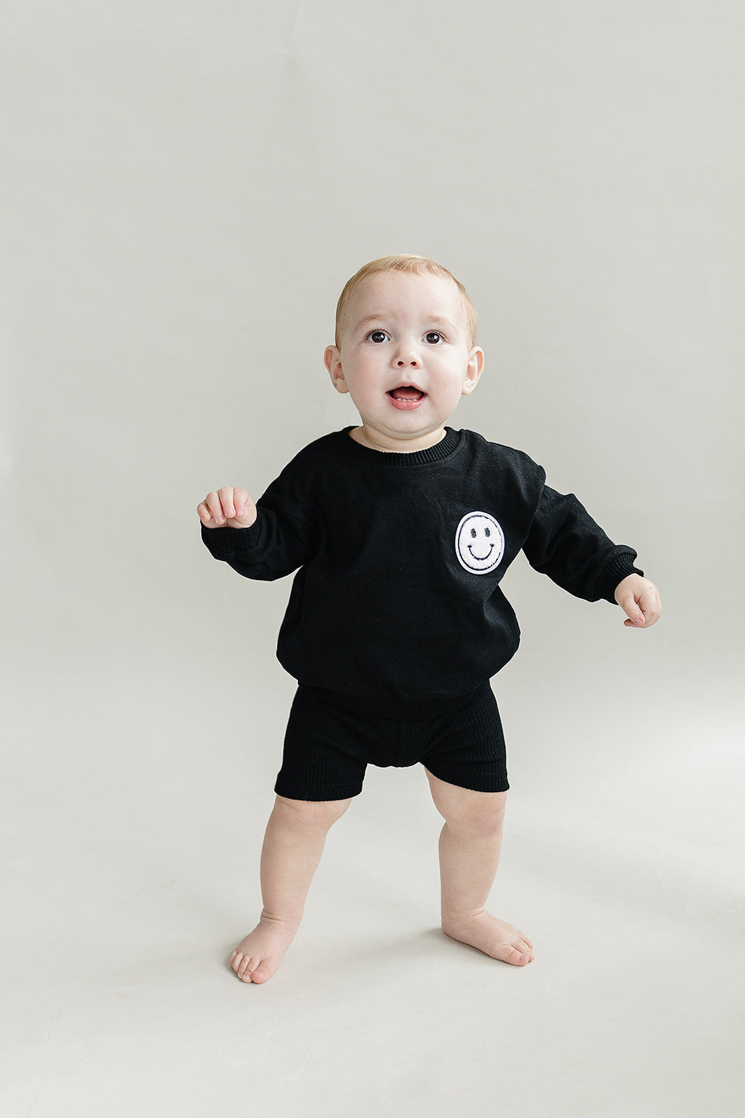 Biker Shorts Set | Black