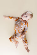 Load image into Gallery viewer, Bamboo Zip Romper | Petal Pop
