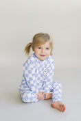 Load image into Gallery viewer, Checkered Smiley Lounge Set | Blue
