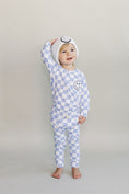 Load image into Gallery viewer, Checkered Smiley Lounge Set | Blue
