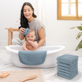Load image into Gallery viewer, Muslin Washcloths in Pacific Blue
