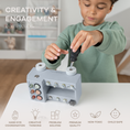Load image into Gallery viewer, Busy Board Toy Truck Set for 3+ in Pacific Blue
