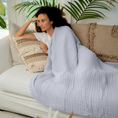 Load image into Gallery viewer, Adult Muslin Blanket in Heather
