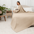 Load image into Gallery viewer, Adult Waffle Blankets in Sand
