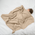 Load image into Gallery viewer, Baby Waffle Blankets in Sand
