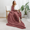 Load image into Gallery viewer, Adult Muslin Blanket in Wine
