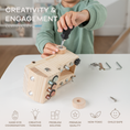 Load image into Gallery viewer, Busy Board Toy Truck Set for 3+ in Natural Wood
