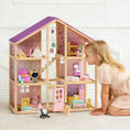 Load image into Gallery viewer, Tiny Land® Sweetwood Unicorn Dollhouse & Wooden Dollhouse Dolls
