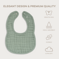 Load image into Gallery viewer, Muslin Bibs in Fern
