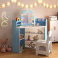 Load image into Gallery viewer, 2-In-1 Kids Vanity Set with Lights for Toddlers 3+ Years Old
