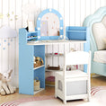 Load image into Gallery viewer, 2-In-1 Kids Vanity Set with Lights for Toddlers 3+ Years Old

