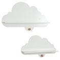 Load image into Gallery viewer, 2 Pieces Floating Cloud Shelves Wall Mounted Storage Display Rack-White
