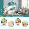 Load image into Gallery viewer, 2 Pieces Floating Dolphin Shelves Wall Mounted Storage Display Rack
