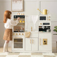 Load image into Gallery viewer, Tiny Land® Play Kitchen with Running Water - Iconic Aqua Kitchen in Cream
