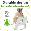 Load image into Gallery viewer, 2-Step Wooden Stool for Kids
