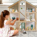 Load image into Gallery viewer, Tiny Land® Sweetwood Evergreen Dollhouse & Wooden Dollhouse Dolls

