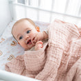 Load image into Gallery viewer, Baby Muslin Blanket in Blush
