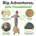 Load image into Gallery viewer, 2-Step Wooden Stool for Kids
