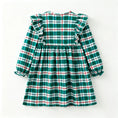Load image into Gallery viewer, Girls Christmas Embroidery Smocked Dress
