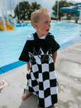 Load image into Gallery viewer, Checker Flame Hooded Towel
