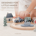 Load image into Gallery viewer, 30-Piece Wooden Train Set for Toddlers Ages 1+
