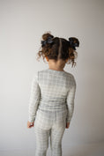 Load image into Gallery viewer, Bamboo Two Piece Pajamas | Foggy Grid
