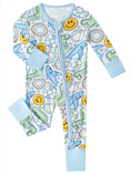 Load image into Gallery viewer, Posh TOT Pool Floats Bamboo Baby Convertible Zippy Romper
