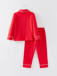 Load image into Gallery viewer, Christmas Red Boys Santa Claus Embroidered Pajamas

