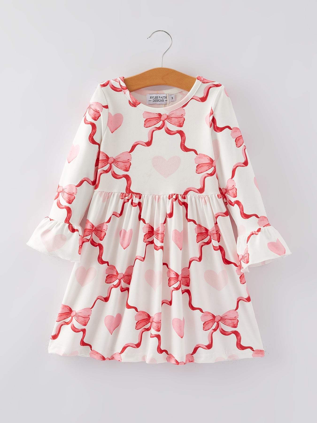 Valentine's Day Milk Silk Girls Dress