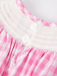 Load image into Gallery viewer, Valentine's Day Heart Bow Smocking Embroidered Pink Dress
