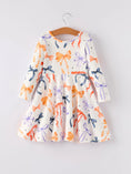 Load image into Gallery viewer, Halloween Bow Spring and Summer Girls Dress

