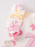 Load image into Gallery viewer, BACK TO SCHOOL Girl's Summer Bow Short Sleeve Shorts Set
