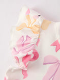 Load image into Gallery viewer, BACK TO SCHOOL Girl's Summer Bow Short Sleeve Shorts Set

