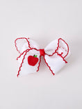 Load image into Gallery viewer, Back-to-school Apple Applique Girls Hairpin 4 Inches/6.25 inches
