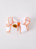 Load image into Gallery viewer, Halloween Pumpkin Bow Hairpin

