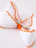 Load image into Gallery viewer, Halloween Pumpkin Bow Hairpin
