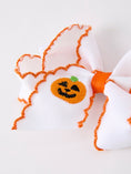 Load image into Gallery viewer, Halloween Pumpkin Bow Hairpin
