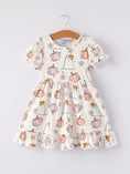 Load image into Gallery viewer, Halloween Pumpkin Ghost Print Cute Girls Dress
