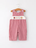 Load image into Gallery viewer, Baseball Baby Boys Smocking Embroidered Plaid Romper
