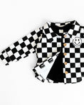 Load image into Gallery viewer, Cotton Shacket | Smiley Checkered Black
