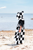 Load image into Gallery viewer, Checker Flame Hooded Towel
