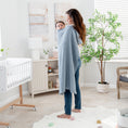 Load image into Gallery viewer, Baby Waffle Blankets in Pacific Blue
