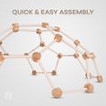Load image into Gallery viewer, Wooden Climber for Kids in Blush
