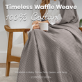 Load image into Gallery viewer, Adult Waffle Blankets in Charcoal
