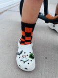 Load image into Gallery viewer, Orange and Black Check
