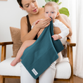 Load image into Gallery viewer, Cotton Burp Cloths in Neptune
