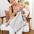 Load image into Gallery viewer, Cotton Burp Cloths in Stone
